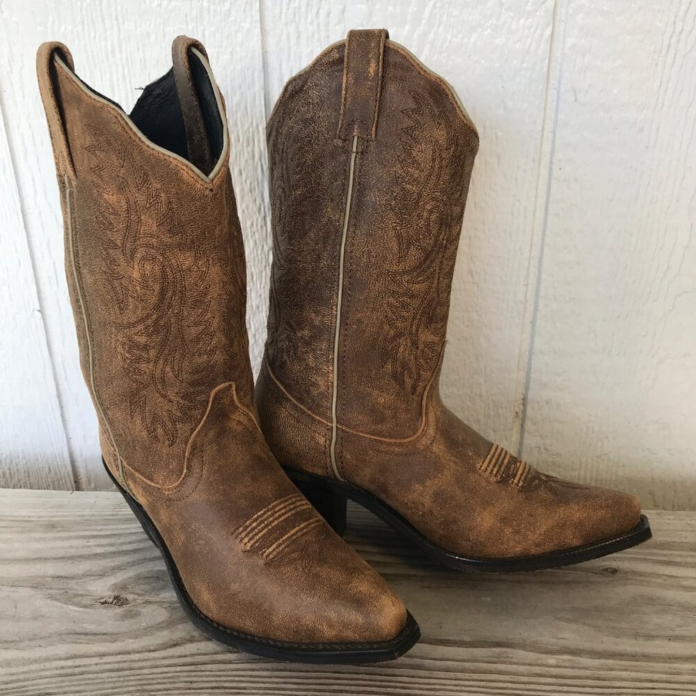 Rockin Country Plains Drifter Womens Desert Brown Western Boots 8 M RC5030